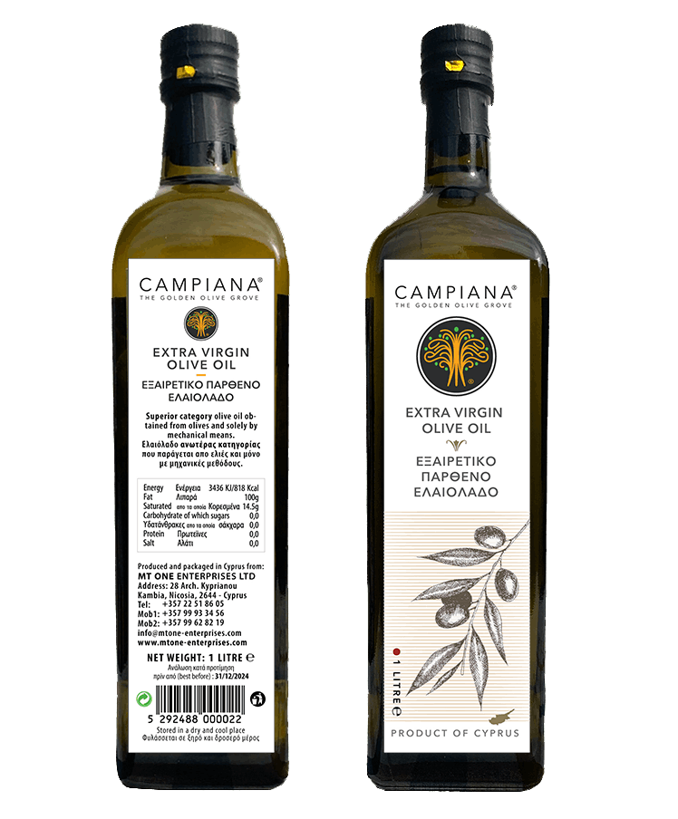 MT ONE - Campiana Extra Virgin Olive Oil 1 litre